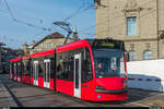 Die erste Serie Combino von BERNMOBIL wird derzeit einer Hauptrevision unterzogen, welche unter anderem auch eine Neulackierung mit (neu) weissen Türen beinhaltet.