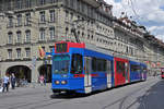 Be 4/10 85 der RBS, auf der Linie 6, fährt zur Haltestelle beim Bahnhof Bern. Die Aufnahme stammt vom 22.05.2018.