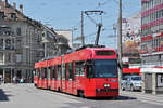 Be 4/6 Vevey Tram 738, auf der Linie 3, fährt zur Haltestelle beim Bahnhof Bern. Die Aufnahme stammt vom 09.07.2018.