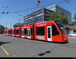 Bern Mobil - Be 6/8  654 unterwegs auf der Linie 8 in der Stadt Bern am 25.06.2023