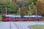 Vevey Tram Be 4/6 732 am 3.11.23 an der Endhaltestelle in Bümpliz.