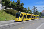 Be 6/8 Combino 667 YB Tram, auf der Linie 9, fährt am 09.07.2024 zur Haltestelle Kursaal. Aufnahme Bern.