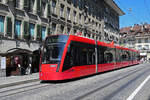 Be 6/8 Combino 663, auf der Linie 8, bedient am 09.07.2024 die Haltestelle Bärenplatz. Aufnahme Bern.