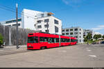 01.09.2024: Bernmobil Be 4/8 734 auf Abschiedsfotofahrt / Bern Brünnen Westside, Bahnhof