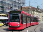 Bern mobil - Tram Be 4/6 763 unterwegs auf der Linie 5 in der Stadt Bern am 14.04.2009