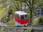 Marzili-Standseilbahn verbindet das Marziliquartier mit der hher gelegenen Altstadt von Bern.