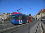 Be 4/10 mit der Betriebsnummer 83 auf der Linie 6 auf der Kirchenfeldbrcke in Bern. Die Aufnahme stammt vom 18.02.2013.
