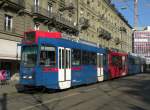 Be 4/10 mit der Betriebsnummer 83 auf der Linie 6 an der Haltestelle Bubenbergplatz in Bern. Die Aufnahme stammt vom 18.02.2013.
