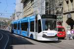 BERNMOBIL Combino 753 mit Samsung-Werbung kurz vorm Bahnhof Bern.