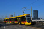 Be 8/10 TINA 4210, auf der Linie 11, fährt am 27.12.2024 zur Haltestelle M-Parc. Aufnahme Basel.