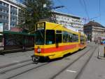 BLT - Tram Be 4/8  246 unterwegs auf der Linie 10 in der Stadt Basel am 04.05.2012