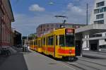 Be 4/8 241 zusammen mit dem Be 4/6 260 auf der Linie 11 an der provisorischen Endhaltestelle beim St. Johann Bahnhof. Die Aufnahme stammt vom 02.09.2014.