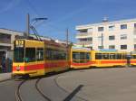 Be 4/8 217 unterwegs auf der Linie 10 in Dornach, 27.09.15