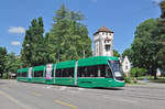 Be 6/8 Flexity 5029, auf der Linie 3, fährt zur Haltestelle Hardstrasse. Die Aufnahme stammt vom 18.06.2017.