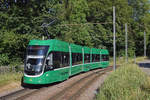 Be 4/6 6005, auf der Linie 15, fährt zur Haltestelle Lerchenstrasse. Die Aufnahme stammt vom 11.08.2018.