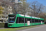 Be 6/8 Combino 311, auf der Linie 14, fährt Richtung Haltestelle Aeschenplatz. Die Aufnahme stammt vom 29.03.2019.