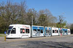 Be 6/8 Flexity 5008 mit der Tissot Werbung anlässlich der Messe Basel World, auf der Linie 3, bedient die Haltestelle St. Alban Tor. Die Aufnahme stammt vom 29.03.2019.