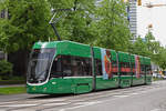 Be 4/6 Flexity 6005, auf der Linie 15, fährt zur Haltestelle Denkmal. Die Aufnahme stammt vom 10.05.2019.