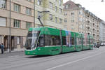 Be 4/6 Flexity 6006 fährt mit der Fahrschule Richtung Haltestelle badischer Bahnhof. Die Aufnahme stammt vom 30.09.2019.