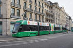 Be 6/8 Flexity 5011, auf der Linie 2, fährt zur Haltestelle Markthalle. Die Aufnahme stammt vom 14.11.2019.