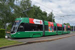 Be 4/6 Flexity 6007, auf der Linie 15, wartet am 25.05.2023 an der Endstation auf dem Bruderholz.