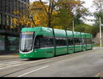 BVB - Tram  Be 6/8  5014 unterwegs auf der Linie 6 in der Stadt Basel am 2024.10.13