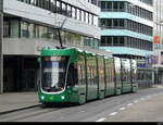 BVB - Tram Be 6/8 5033 unterwegs auf der Linie 3 in der Stadt Basel am 2024.10.13