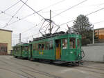 Am 03.03.2013 steht der Ce 2/2 181 zusammen mit dem C2 1193 bei einer Extrafahrt auf dem Hof der Hauptwerkstatt. Aufnahme Basel.