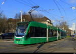 BVB - Be 6/8 321 unterwegs in der Stadt Basel am 2025.01.11