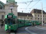 BVB - Be 4/8  675 Bei der Zufahrt zu den Haltestellen vor dem SBB Bahnhof in Basel am 03.11.2007