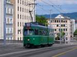 Dwag Be 4/6 645 als Fahrschule auf der Dreirosenbrcke am 22.05.09