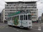 Be 4/4 Oldtimer mit der Betriebsnummer 413 aus dem Jahre 1948 auf einer Extrafahrt am Aeschenplatz. Die Aufnahme stammt vom 11.03.2012. 