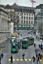 Linie 14 und 16 in Basel (11.01.2014)