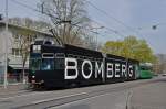 Be 4/6S 666 mit der Bomberg Werbung auf der Linie 2 am ZOO Dorenbach.