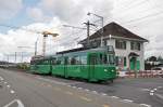 Be 4/4 464 zusammen mit dem B 1477 auf der Linie 16 fahren zur provisorischen Endstation beim M-Parc.