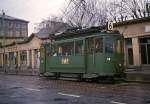 Das Basler Tram in Deutschland - damals: Wagen 60 in Lörrach, 28.März 1967.