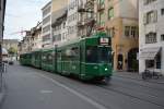 Am 07.06.2015 wurde diese Schindler Guggummere mit der Nummer  673  am Barfüsserplatz in Basel aufgenommen.