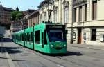 Basel BVB Tram 8 (Siemens-Combino Be 6/8 311) Steinenberg am 6.