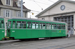 B 1498 wartet auf dem Hof des Depots Dreispitz auf den Abbruch bei der Firma Thommen. Die Aufnahme stammt vom 09.06.2016.