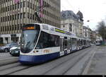 tpg - Tram Be 6/10 1816 unterwegs in der Stadt Genf am 16.04.2023