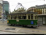 tpc - Oldtimer Tram  Be 2/2  125 unterwegs in der Stadt Genf am 2024.11.03