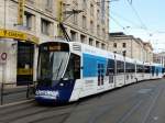 TPG - Tram Be 6/10  1804 unterwegs in der Stadt Genf am 11.01.2014