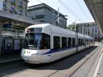 VBG - Tram Be 5/6 3078 unterwegs auf der Linie 10 vor dem HB Zürich am 11.07.2015