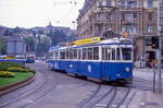 Zürich 1399 + 739, Bahnhofplatz, 28.08.1986.
