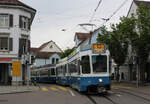 Be 4/6 2046 beim Meierhofplatz am 13.05.2022. Dieser Wagen ist inzwischen in Vinnitsa im Einsatz.