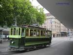 Am VBZ Jubilum verkehreten die Tram- Oldtimer in der ganzen Stadt, am 9.