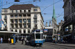 Be 4/8 2105 am Paradeplatz in Zürich am 13.04.2022.