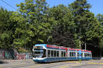 Be 5/6 3026 zwischen Bhf. Enge/Bederstrasse und Waffenplatzstrasse am 09.08.2022.