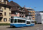 Be 4/8 2110 zwischen Saalsporthalle und Laubegg in Zürich am 09.08.2022.