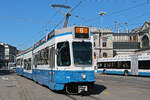 Be 4/8 2104, auf der Linie 6, fährt am 12.04.2024 zur Haltestelle Central. Aufnahme zürich.